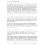 Chairman’s Report from the Harbour Project’s Financial Statements 2024, discussing funding, organisational changes, and community support for refugees and asylum seekers.