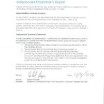 Independent Examiner’s Report for the Harbour Project Financial Statements 2024, confirming compliance with the Charities Act 2011.